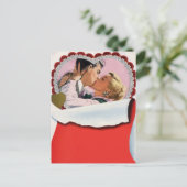 ヴィンテージバレンタインデー新婚恋と恋 シーズンポストカード (スタンド正面)