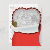 ヴィンテージバレンタインデー新婚恋と恋 案内ポストカード (正面/裏面)