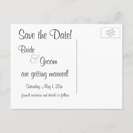 ヴィンテージバレンタインデー新婚恋と恋 案内ポストカード (裏面)