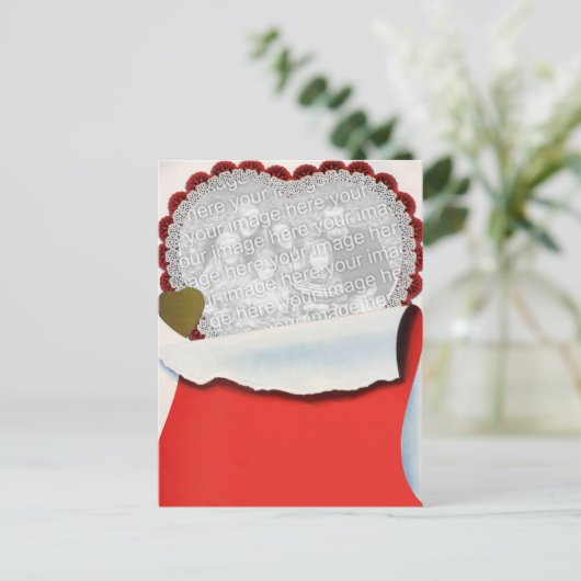 ヴィンテージバレンタインデー新婚恋と恋 案内ポストカード (スタンド正面)