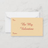 ヴィンテージバレンタインデー踊りレディ赤いハート ノートカード (裏面)