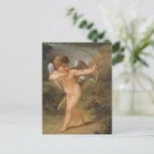 ヴィンテージバレンタインデー、キューピッド(弓と矢) シーズンポストカード (スタンド正面)