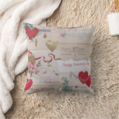 ヴィンテージバレンタインデー クッション (ブランケット)
