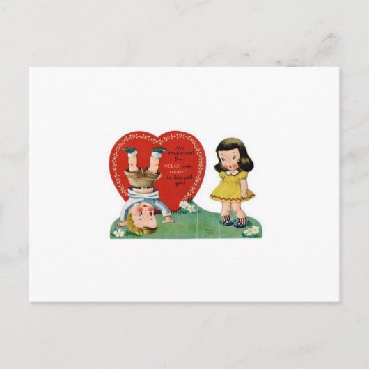 ヴィンテージバレンタインデー シーズンポストカード (正面)