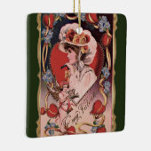 ヴィンテージバレンタインデー セラミックオーナメント (右)