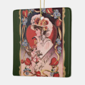 ヴィンテージバレンタインデー セラミックオーナメント (左)