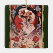 ヴィンテージバレンタインデー セラミックオーナメント (裏面)