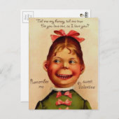 ヴィンテージバレンタインデー ポストカード (正面/裏面)