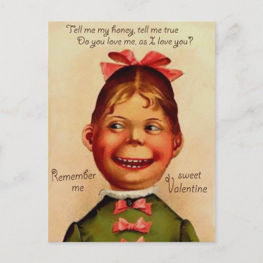 ヴィンテージバレンタインデー ポストカード (正面)