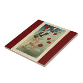 ヴィンテージバレンタインデー,マグネット付きケルブハート タイル (側面)