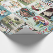 ヴィンテージバレンタインデー ラッピングペーパー (角)