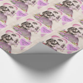 ヴィンテージバレンタインデー ラッピングペーパー (角)