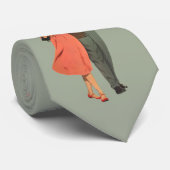 ヴィンテージバレンタインデー、ロマンチックな浮きハート ネクタイ (ロール)