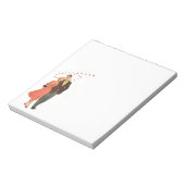 ヴィンテージバレンタインデー、ロマンチックな浮きハート ノートパッド (回転)