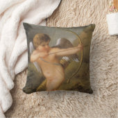 ヴィンテージバレンタインデー、弓矢でキューピッド クッション (ブランケット)