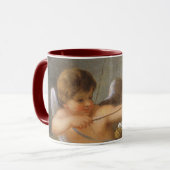 ヴィンテージバレンタインデー、弓矢でキューピッド マグカップ (正面左)