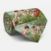 ヴィンテージバレンタインデーCherubs with Loveハート ネクタイ (ロール)