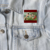 ヴィンテージバレンタインデーCherubs with Loveハート 缶バッジ (インサイチュ)