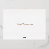 ヴィンテージバレンタインハートとバラ 箔シーズンカード (裏面)