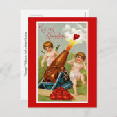 ヴィンテージバレンタインハート砲 シーズンポストカード (正面/裏面)