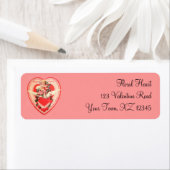 ヴィンテージバレンタインハート ラベル (インサイチュ)