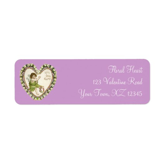 ヴィンテージバレンタインハート ラベル (正面)