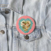 ヴィンテージバレンタインハート 缶バッジ (インサイチュ)