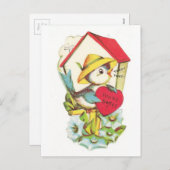 ヴィンテージバレンタインバードハウス シーズンポストカード (正面/裏面)