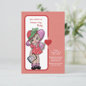 ヴィンテージバレンタインパーティの招待状 招待状 (スタンド正面)