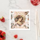 ヴィンテージバレンタインパーティー紙ナプキン スタンダードカクテルナプキン (インサイチュ)