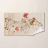 ヴィンテージバレンタインピエロ バスタオルセット (ハンドタオル)