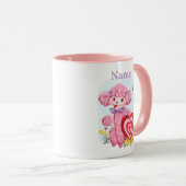 ヴィンテージバレンタインピンクプードルマグ マグカップ (正面右)