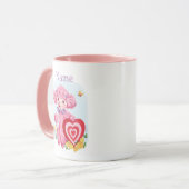 ヴィンテージバレンタインピンクプードルマグ マグカップ (正面左)