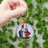 ヴィンテージバレンタインファーストキスキーチェーン キーホルダー (手)