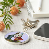 ヴィンテージバレンタインファーストキスキーチェーン キーホルダー (側面)