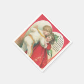 ヴィンテージバレンタインホリデー紙ナプキン スタンダードカクテルナプキン (角)