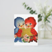 ヴィンテージバレンタインラブバード シーズンポストカード (スタンド正面)