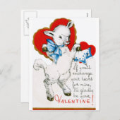 ヴィンテージバレンタインラム シーズンポストカード (正面/裏面)