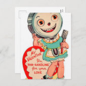 ヴィンテージバレンタイン処理はがき シーズンポストカード (正面/裏面)