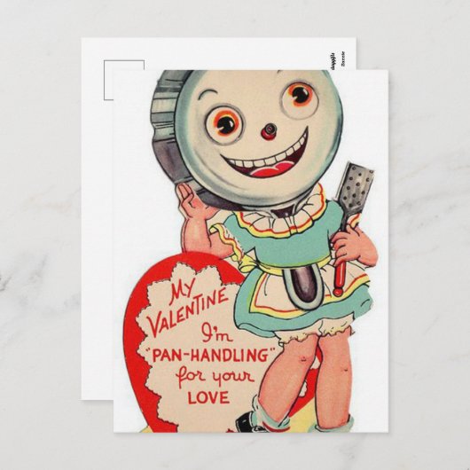 ヴィンテージバレンタイン処理はがき シーズンポストカード (正面/裏面)