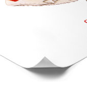 ヴィンテージバレンタイン名前をカスタムするポスター ポスター (角)