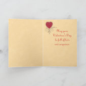 ヴィンテージバレンタイン気球カード シーズンカード (内部)