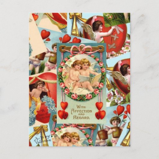ヴィンテージバレンタイン照合 シーズンポストカード (正面)