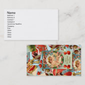 ヴィンテージバレンタイン照合 名刺 (正面/裏面)