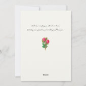 ヴィンテージバレンタイン笑顔のキューピッドと弓 シーズンカード (裏面)