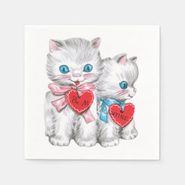 ヴィンテージバレンタイン紙ナプキン スタンダードカクテルナプキン