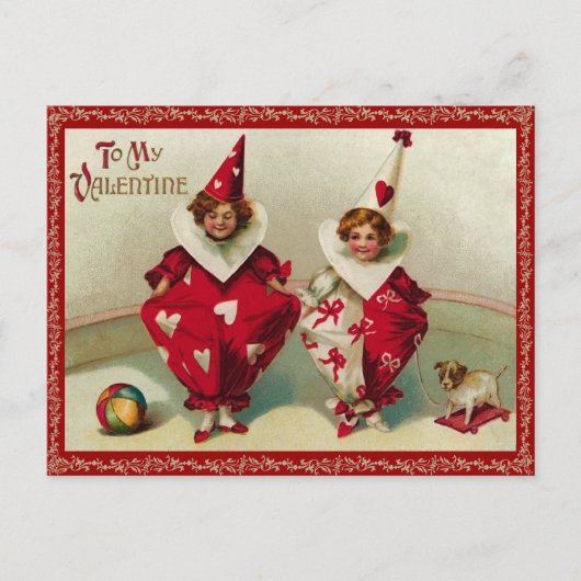 ヴィンテージバレンタイン葉書 シーズンポストカード (正面)