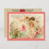 ヴィンテージバレンタイン葉書 シーズンポストカード (正面/裏面)