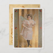 ヴィンテージバレンタイン葉書 シーズンポストカード (正面/裏面)