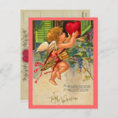 ヴィンテージバレンタイン葉書 シーズンポストカード (正面/裏面)